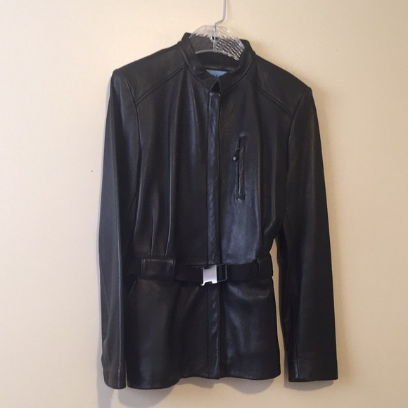 Kenneth Cole Reaction Jackets & Blazers - Kenneth Cole Reaction black leather jacket Medium